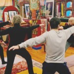 Yoga dans le temple